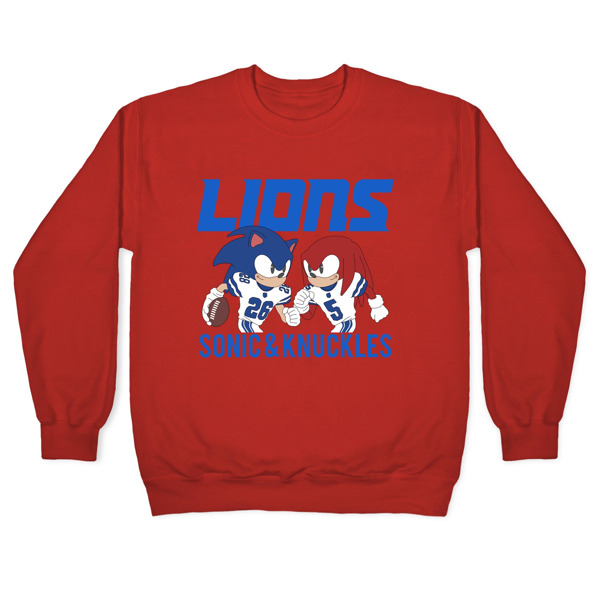 Lions Sonic and Knuckles Crewneck Sweatshirt